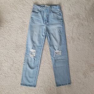 Madewell Light Blue Perfect Vintage Straight Jeans. Size 26